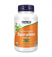Спіруліна Now Foods Certified Organic Spirulina 1000mg 120tabs